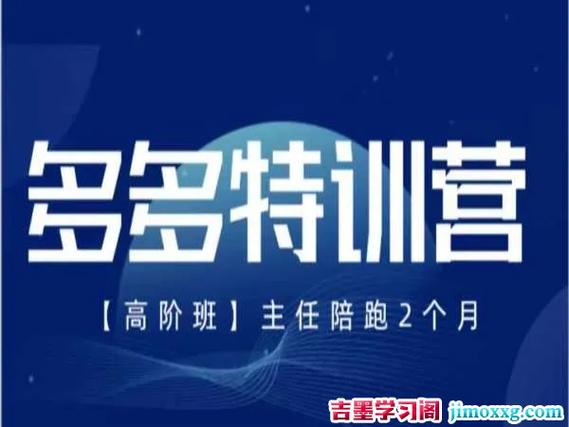 《拼多多特训营24年爆破流玩法》