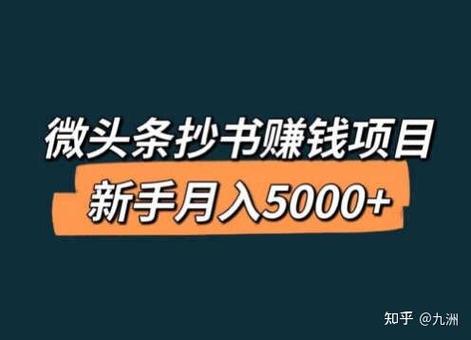微信小绿书项目，纯搬运，日入300+