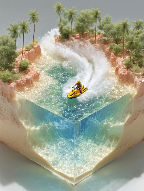 一键生成3D流体微缩短视频工作流