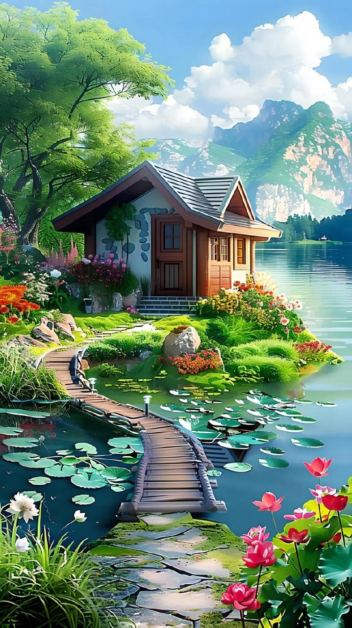 单个作品86W点赞！最新AI治愈风景