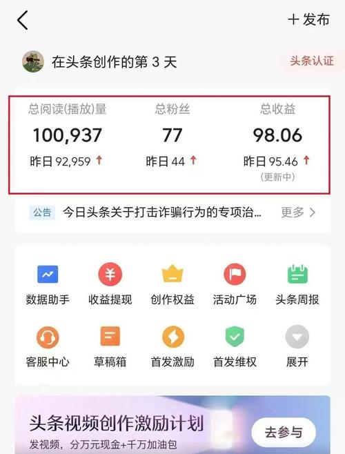 头条收益，热点赛道，AI+模板发文