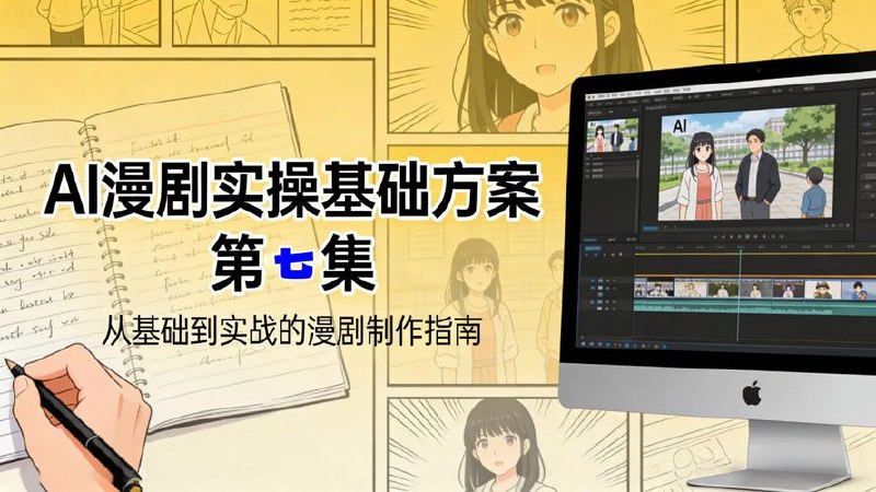 从小白到行家的短剧与AI漫剧实战课