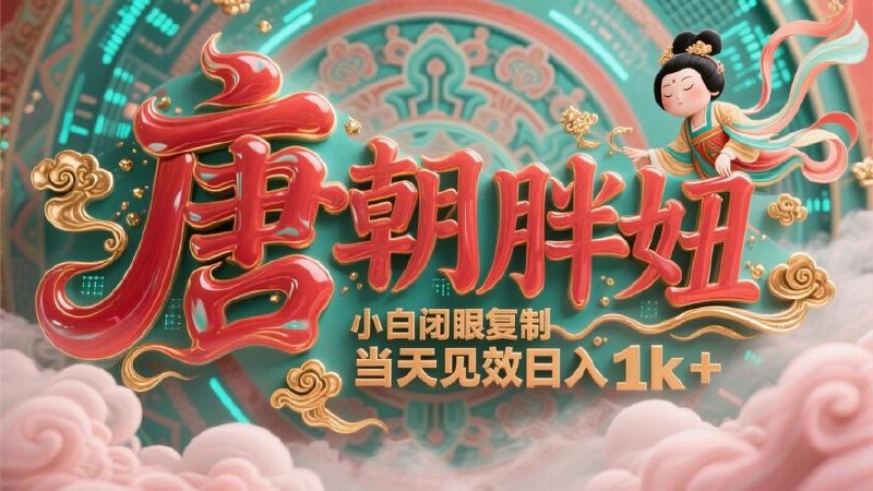 用AI克隆“唐朝胖妞”日更3条，平台