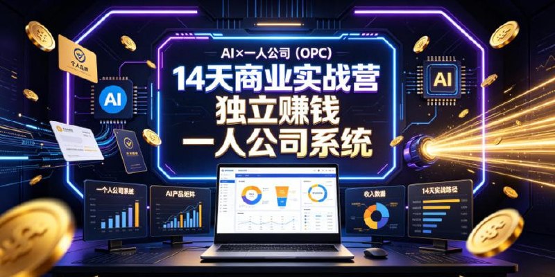 《AI一人公司OPC14天商业实战营》