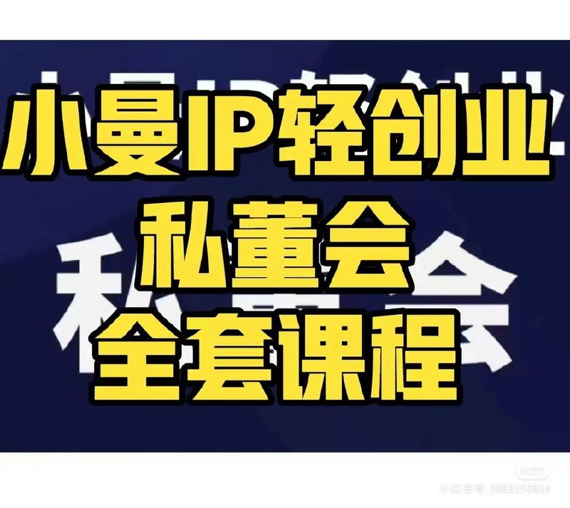 IP轻创业全套课程