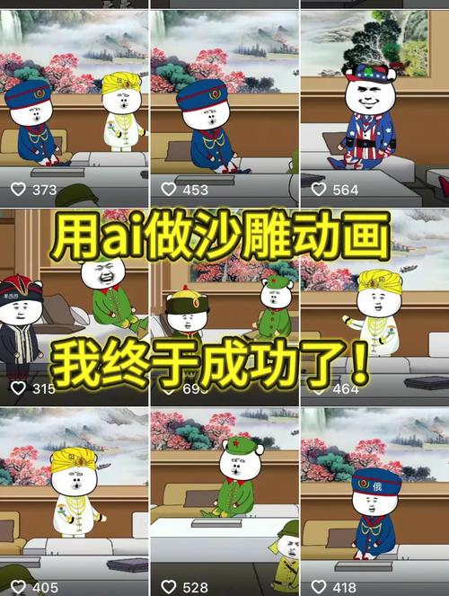 沙雕动画新风潮，轻松获益，揭把沙雕视