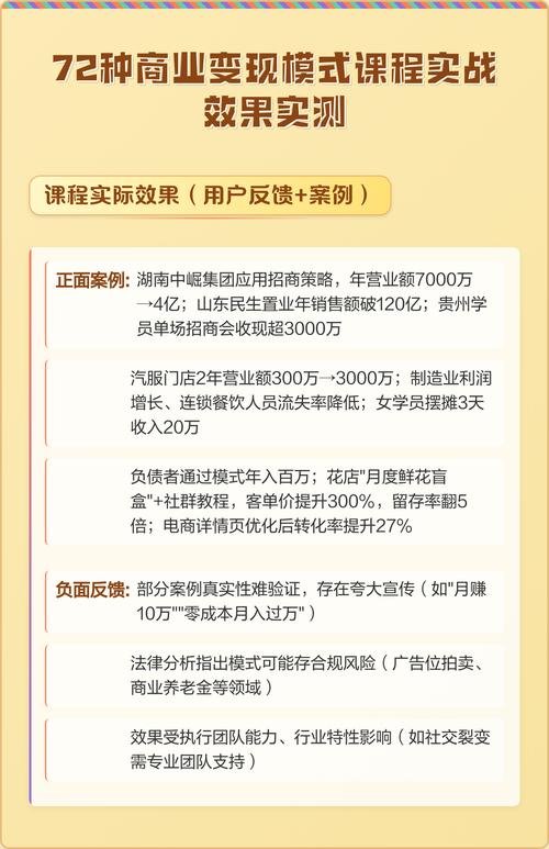 商业记录，月均变现十万，分享课