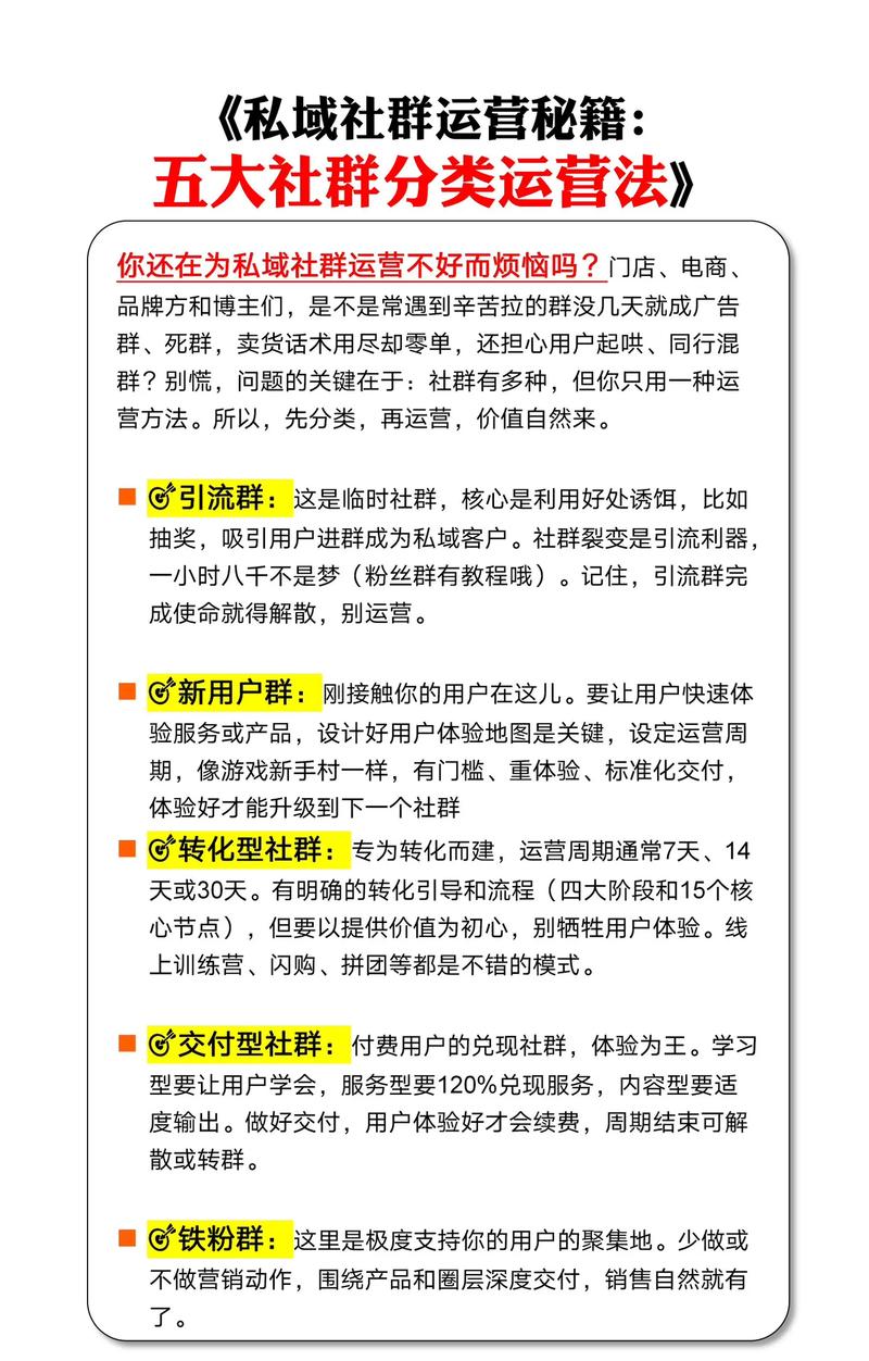 高粘性社群运营。带你搞定私域后花园*