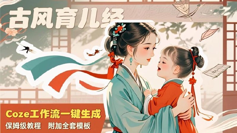 一键生成新版古风育儿短视频