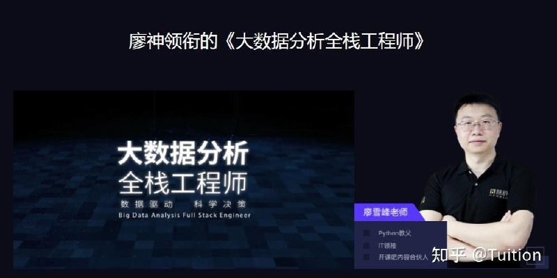 众筹：廖雪峰·大数据分析全栈工程师*