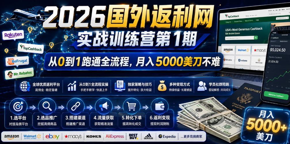 国外返利网项目培训，轻松赚取美金收益
