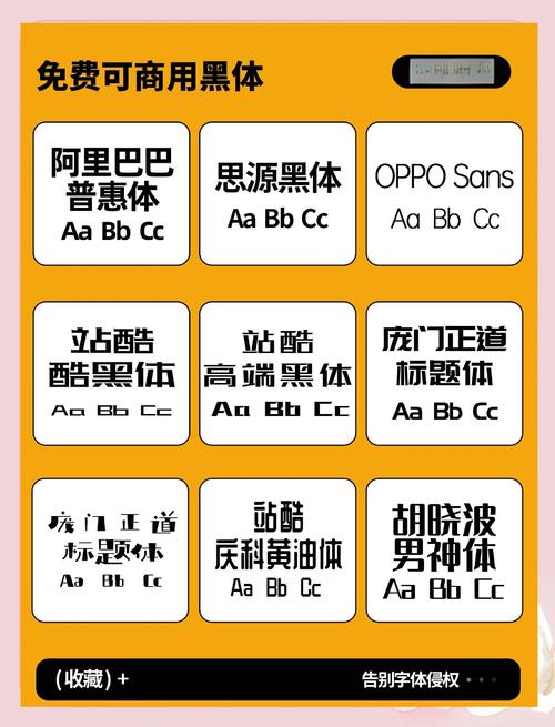 免费商用字体合集