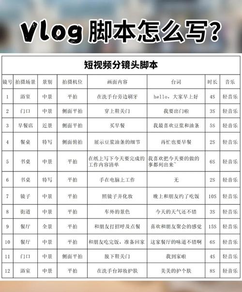 Vlog感觉汽车竖屏广告剪辑脚本全流